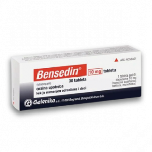 Bensedin/Diazepam 10mg tablets